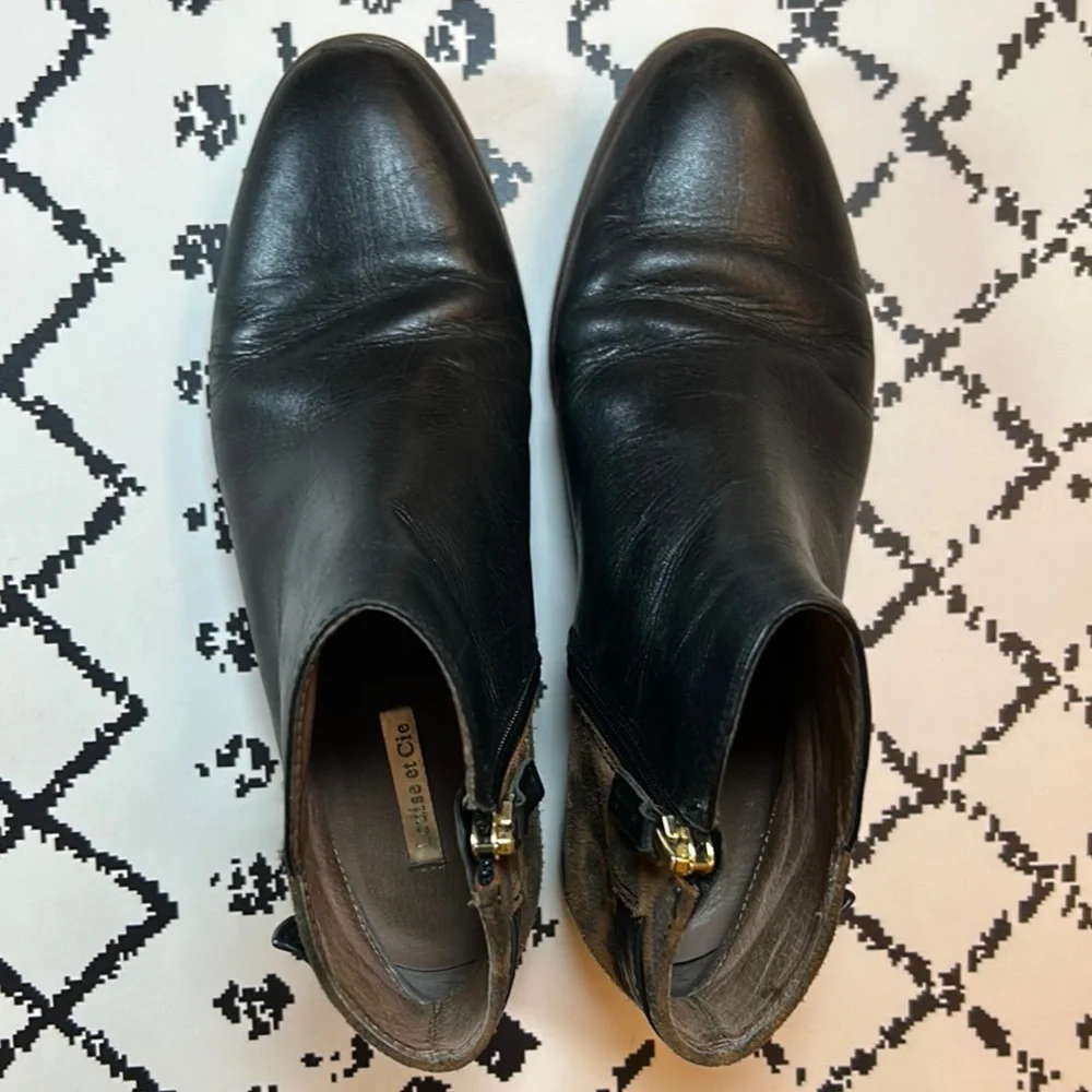 Louise et Cie Women’s Shoes - Black & Brown Ankle Boots - US Size 7M - EUC